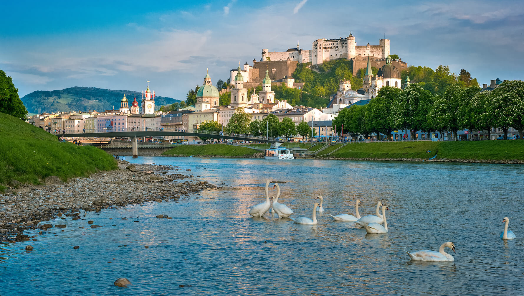 Stadt Salzburg im Sommer